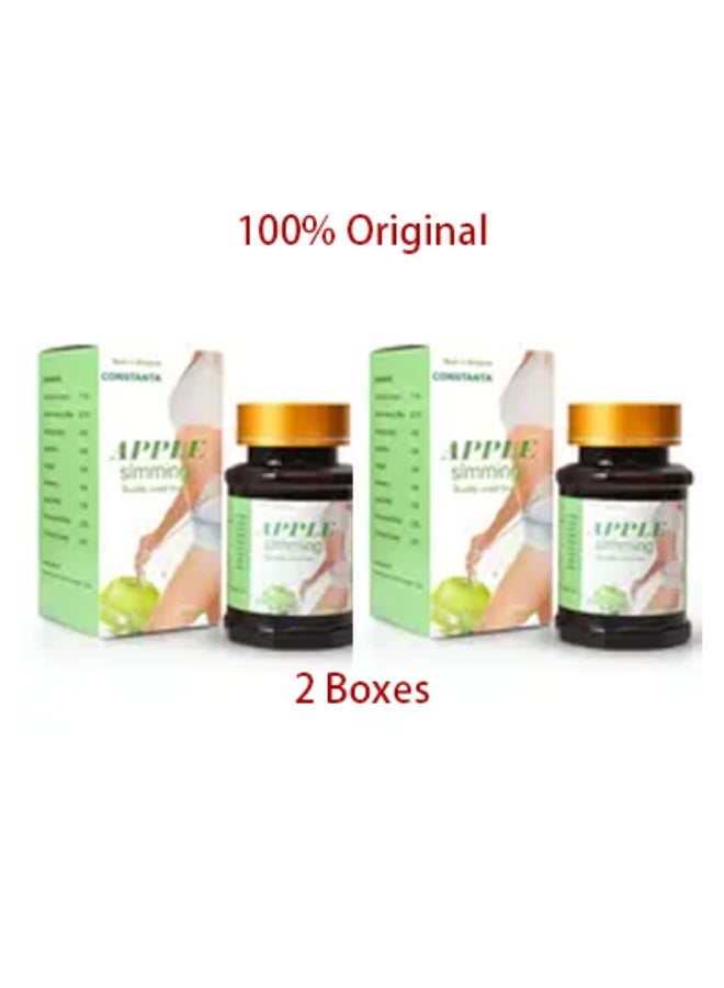 Fitness World Original Apple Slimming Capsules for Weight Loss Management - 2 Packs - Image 1